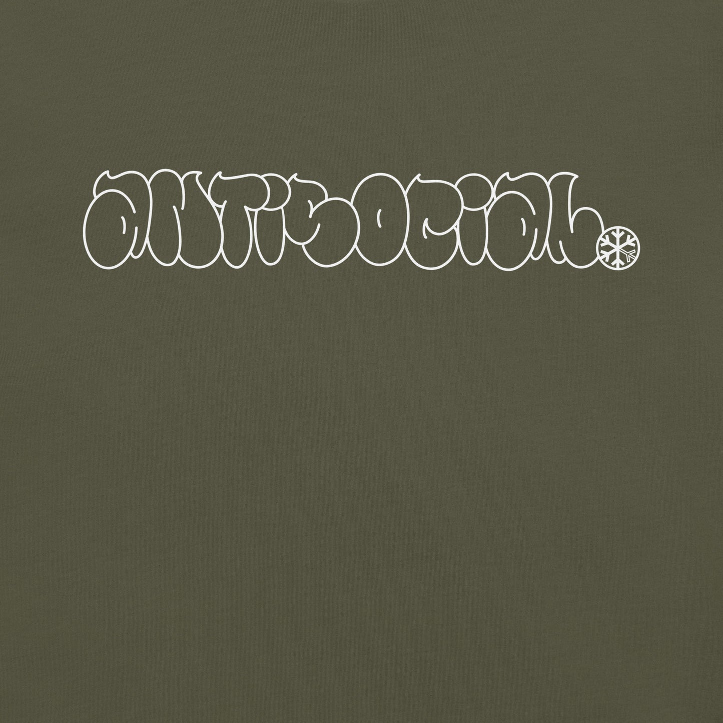 Green-Antisocial Graffiti Hollow Tee from B.Different Clothing, graphic, graffiti-inspired streetwear t-shirt
