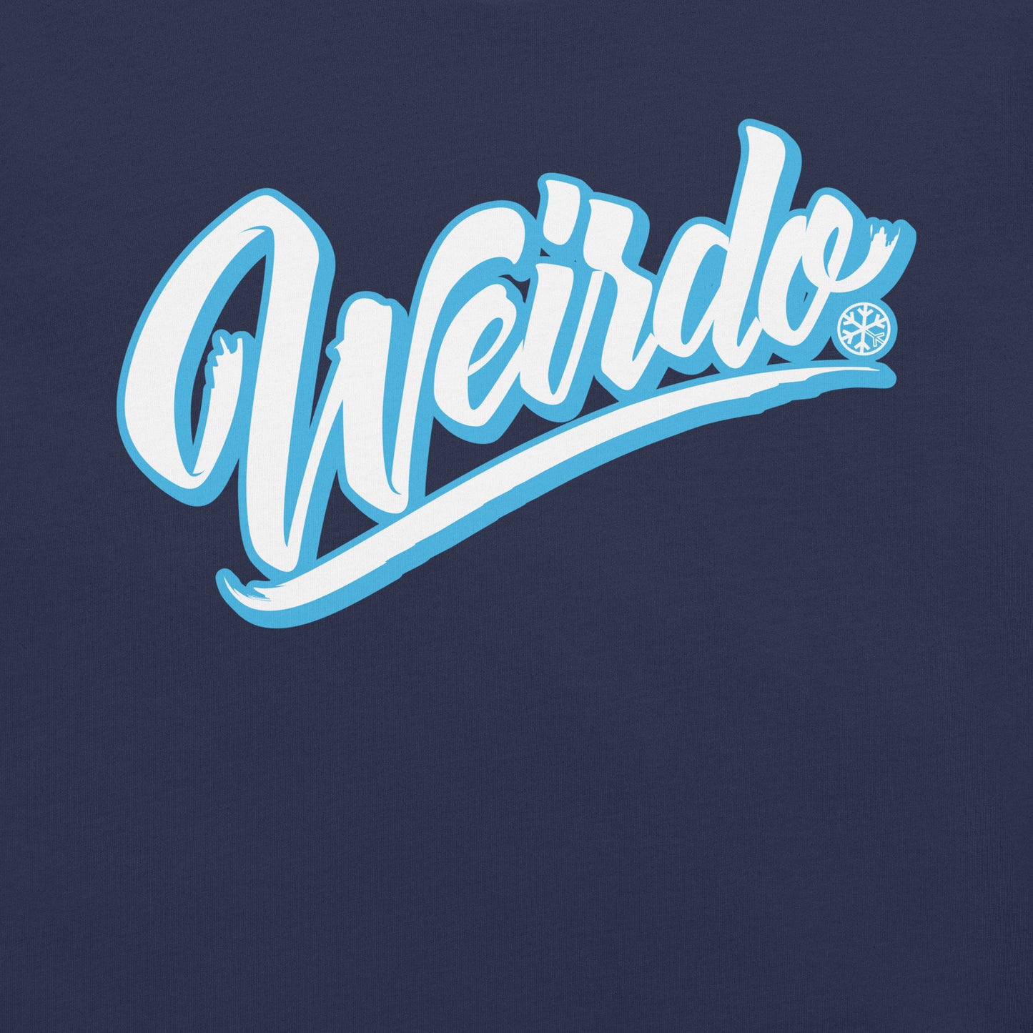 Navy-Weirdo Tee from B.Different Clothing, graphic, graffiti-inspired streetwear t-shirt