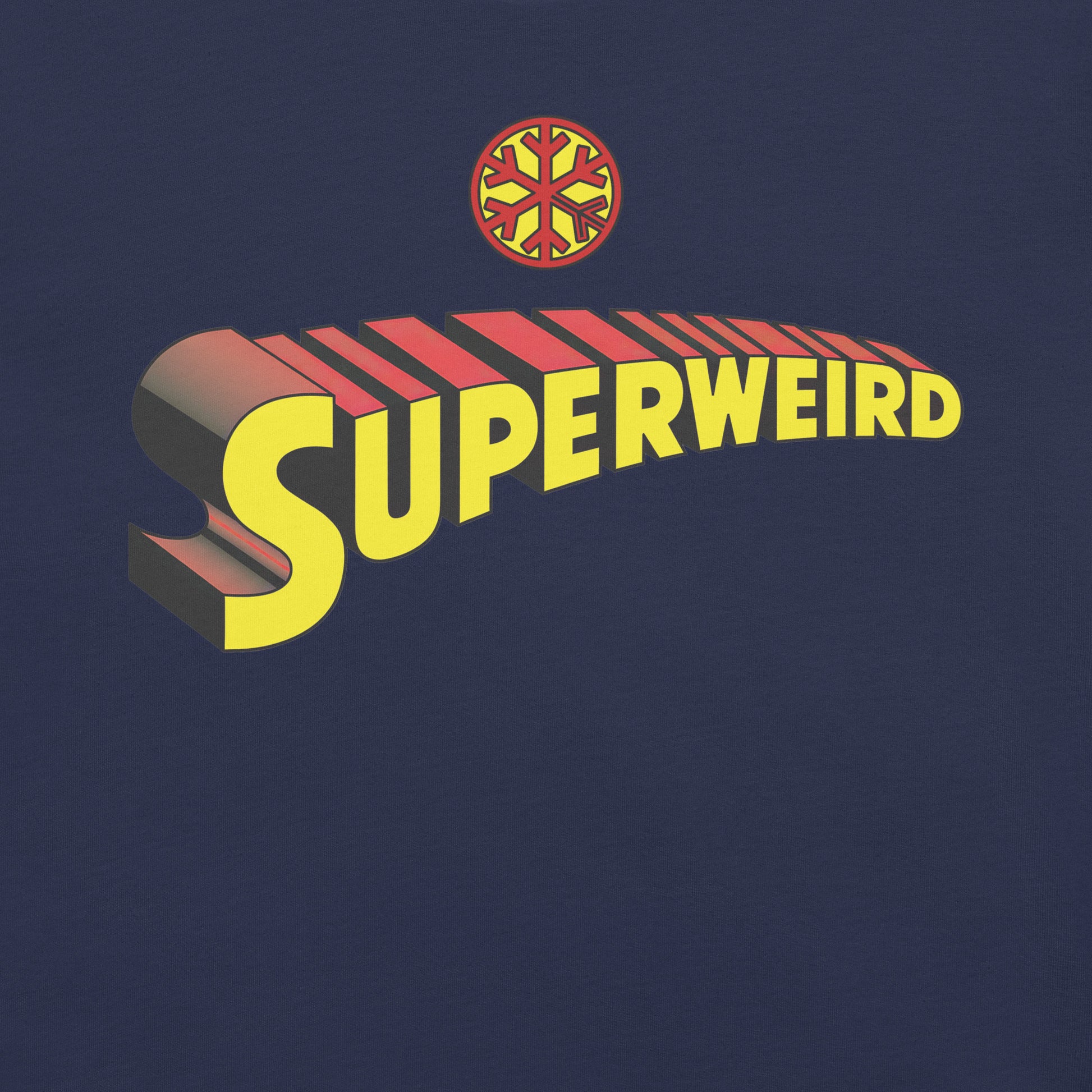 Navy-Superweird Tee from B.Different Clothing, graphic, graffiti-inspired streetwear t-shirt
