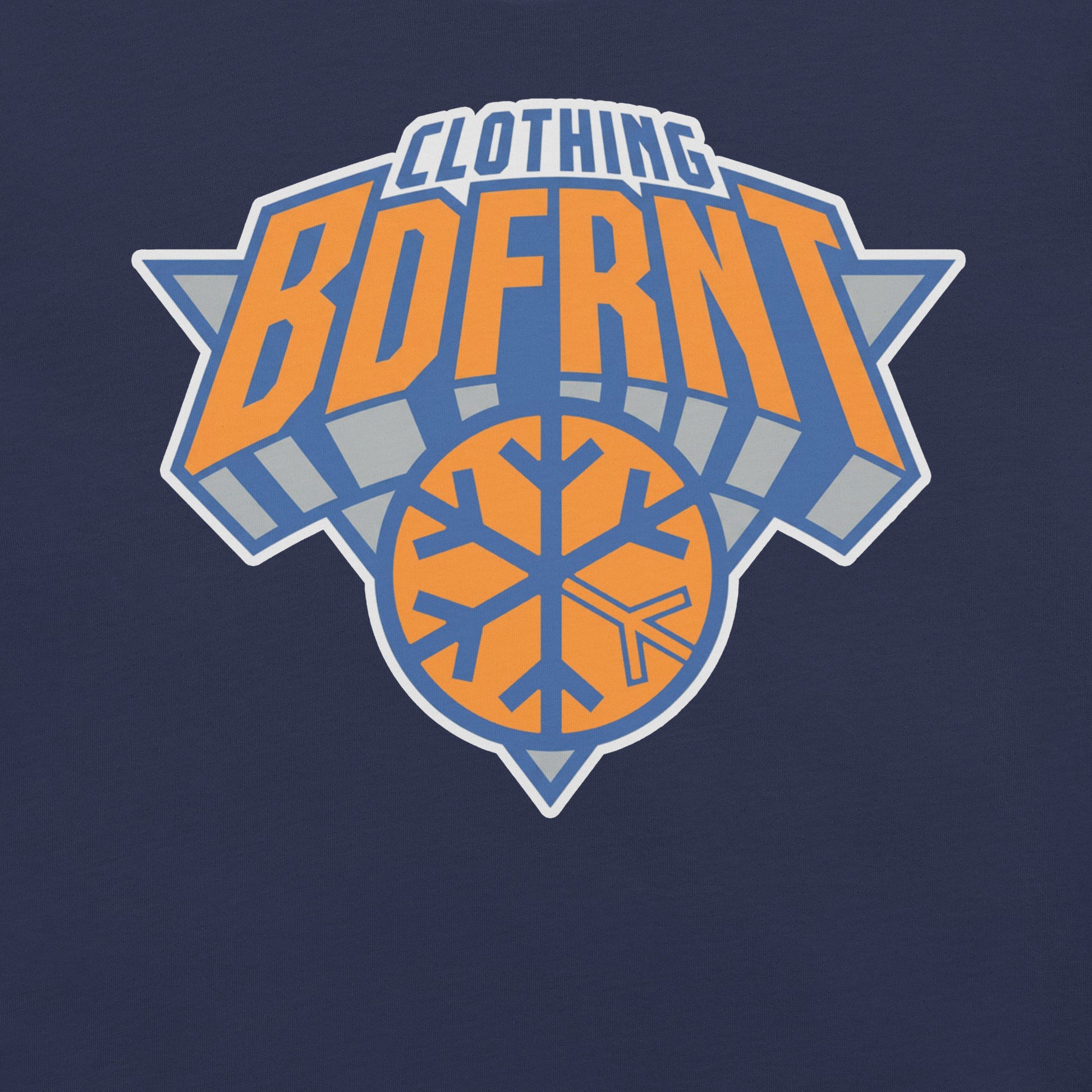 Navy-BDFRNT Logo 2011 Tee from B.Different Clothing, graphic, graffiti-inspired streetwear t-shirt