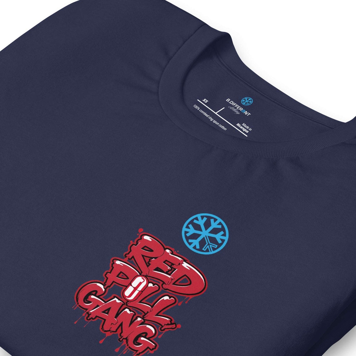 navy-red-pill-gang-tee-by-b.different-clothing-graffiti-inspired-independent-streetwear-brand