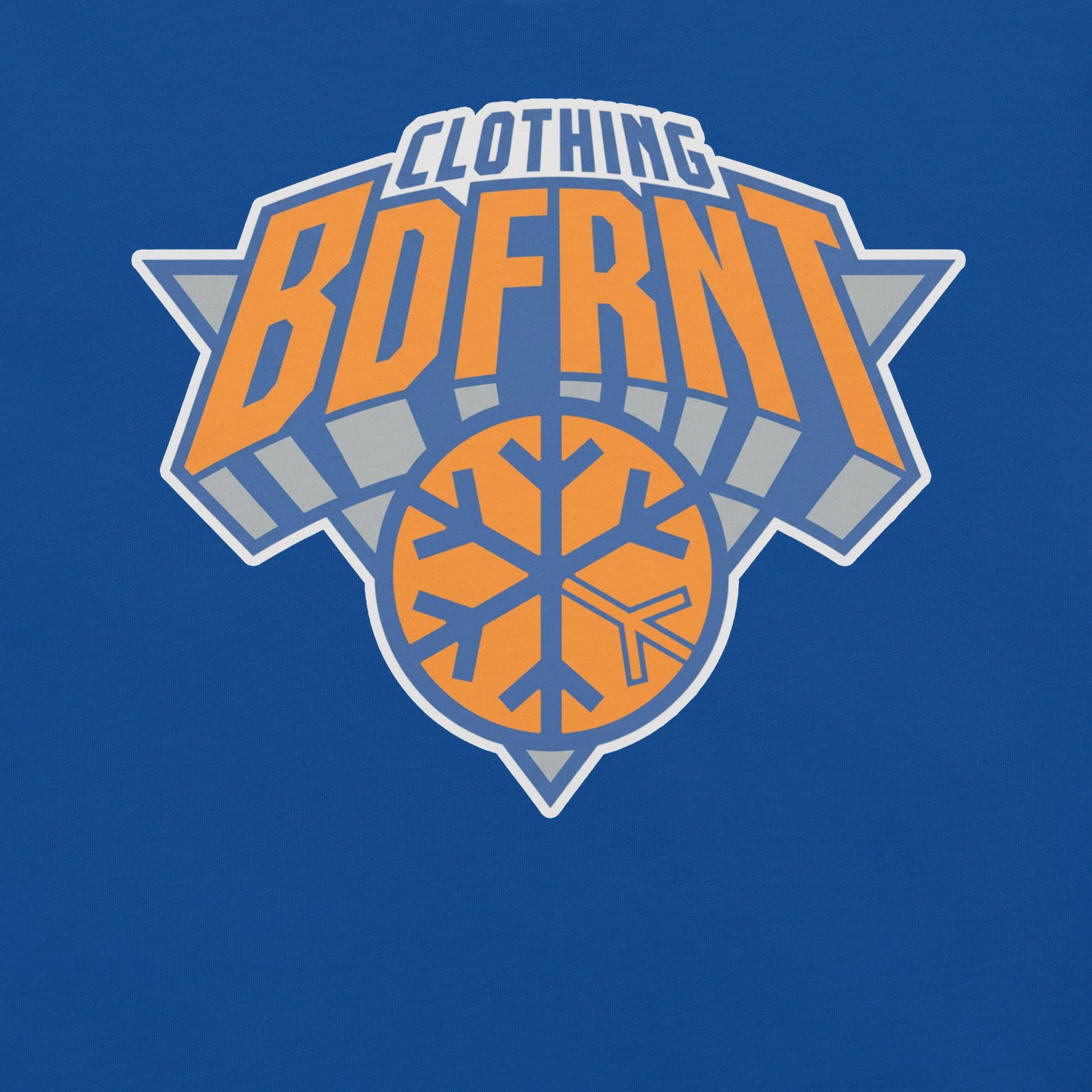 Blue-BDFRNT Logo 2011 Tee from B.Different Clothing, graphic, graffiti-inspired streetwear t-shirt