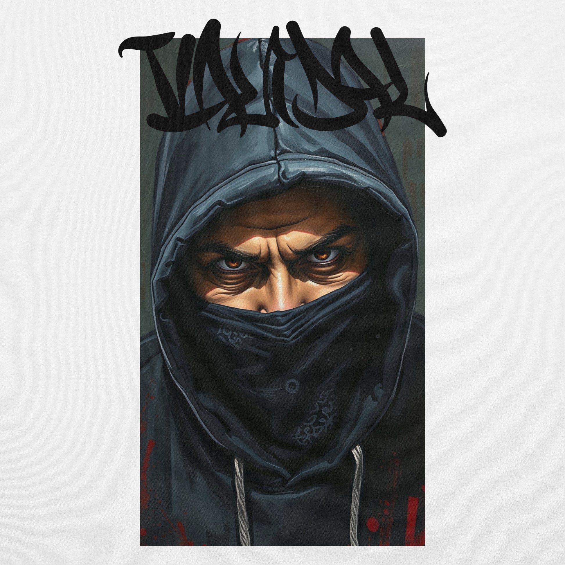 White-Vandal Graffiti Writer Tee from B.Different Clothing, graphic, graffiti-inspired streetwear t-shirt