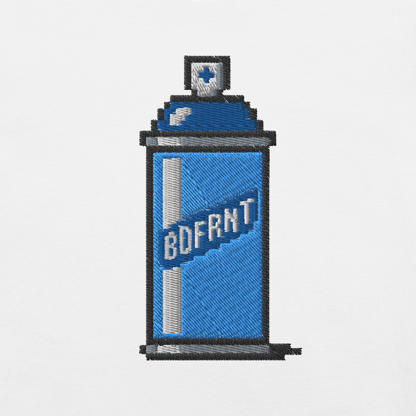White-Pixel Spray Can Graffiti Tee from B.Different Clothing, graphic, graffiti-inspired streetwear oversized heavyweight t-shirt