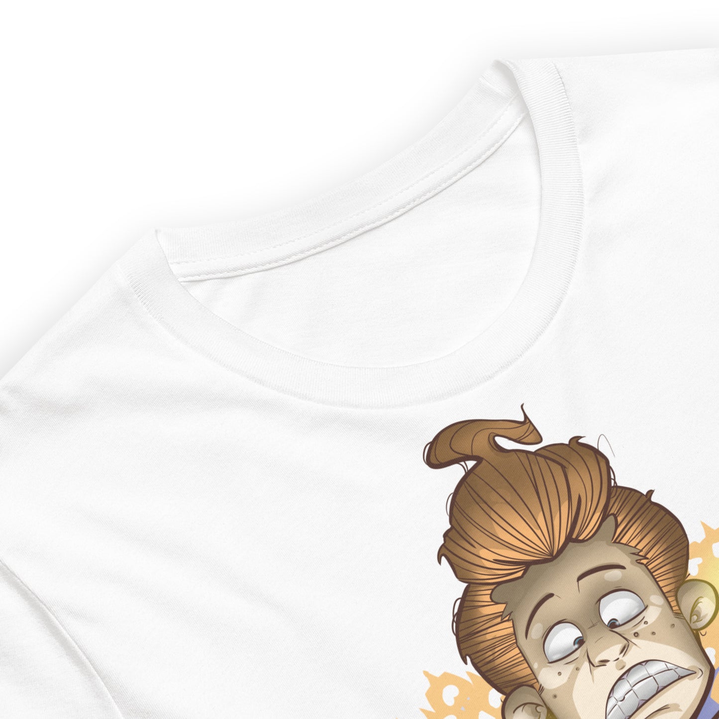 White-Social Suicide Tee from B.Different Clothing, collar, graffiti-inspired streetwear t-shirt