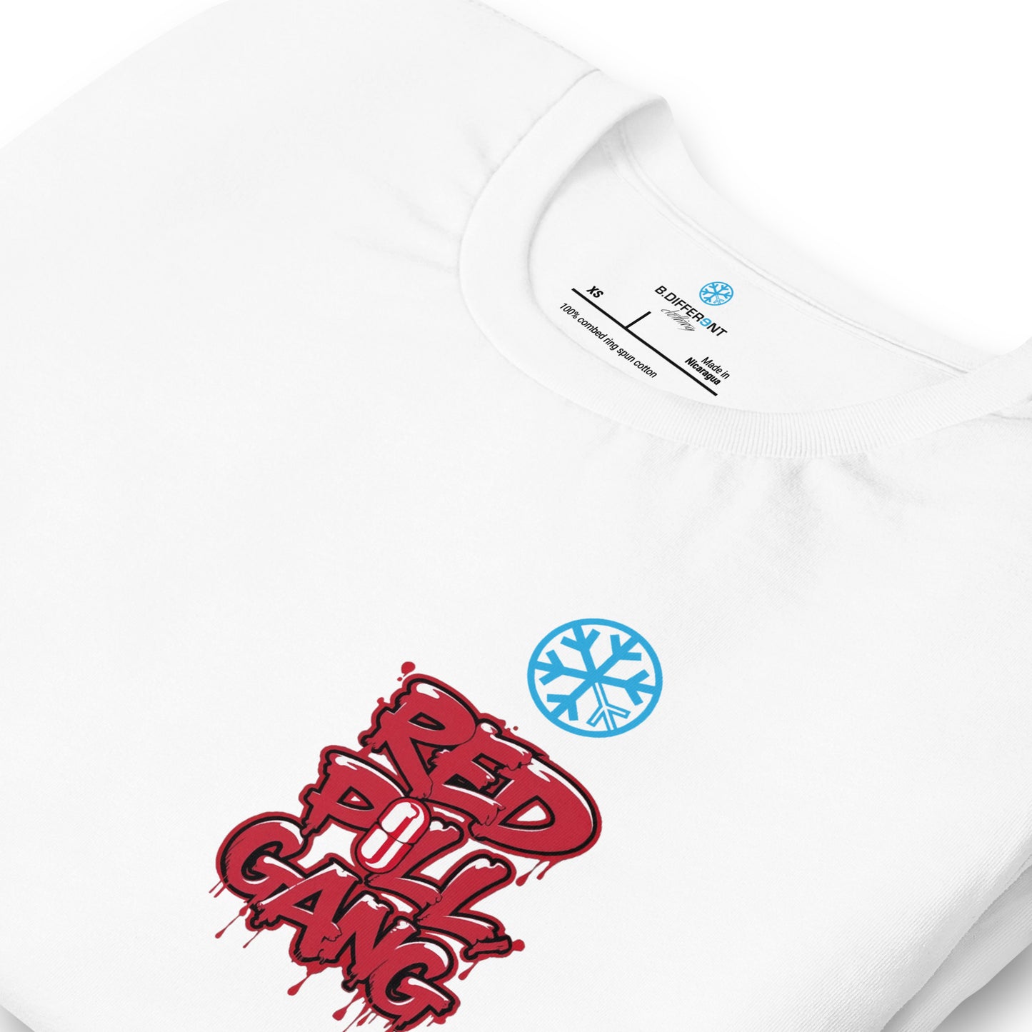 white-red-pill-gang-tee-by-b.different-clothing-graffiti-inspired-independent-streetwear-brand